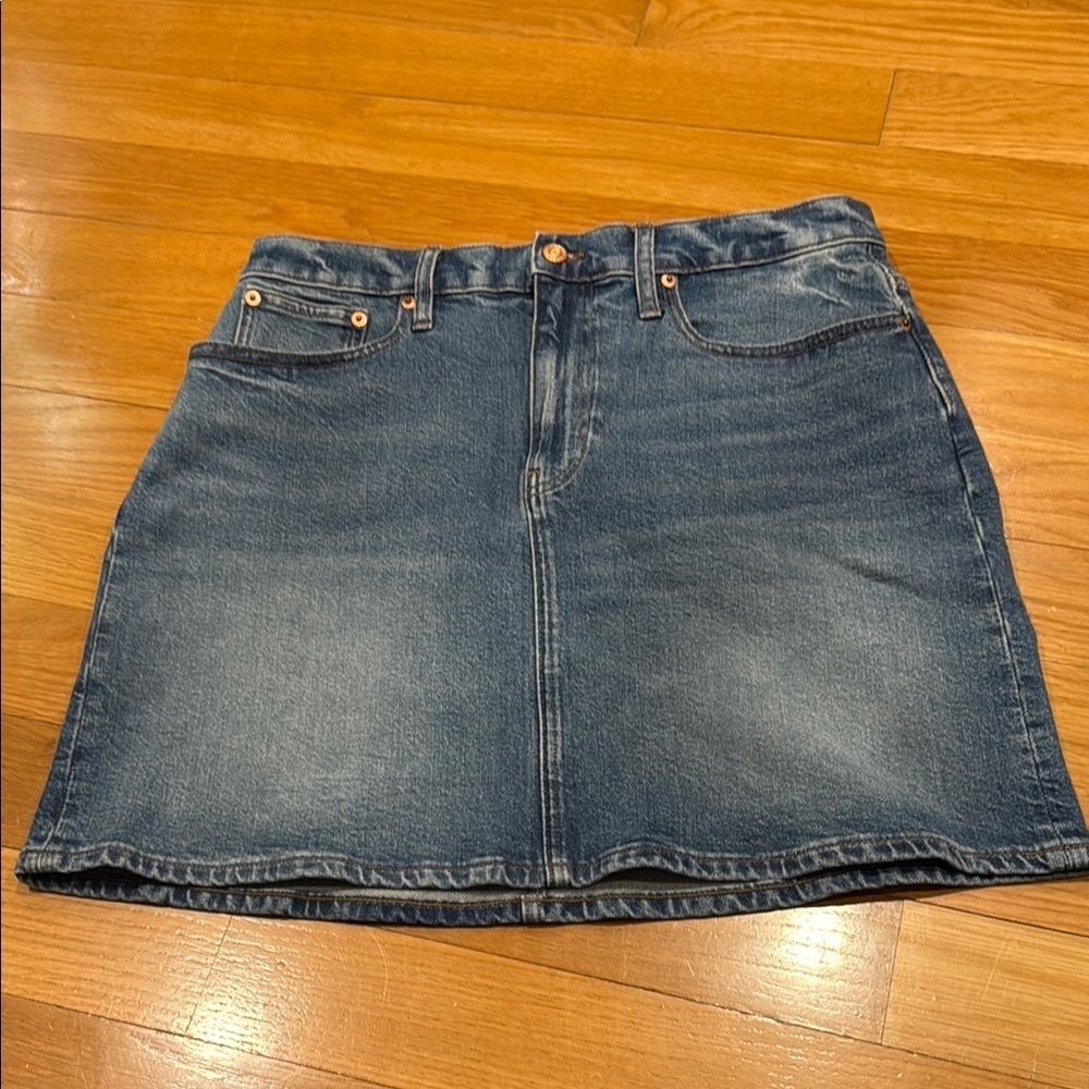 J . crew denim skirt size 30P.